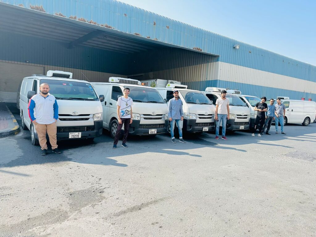Chiller vans for rent in Dubai