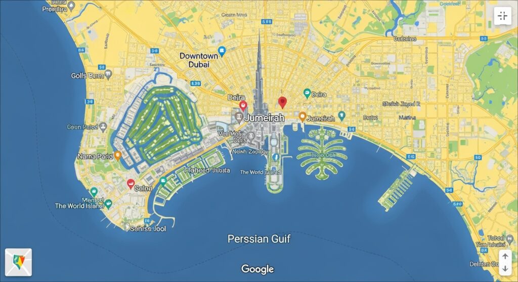 Dubai map